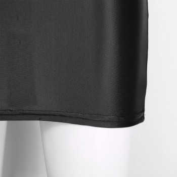 Womens Sexy Mini Skirts Ladies Faux Leather Bodycon Pencil Skirt High Waist Elastic Waistband Miniskirt for Clubwear